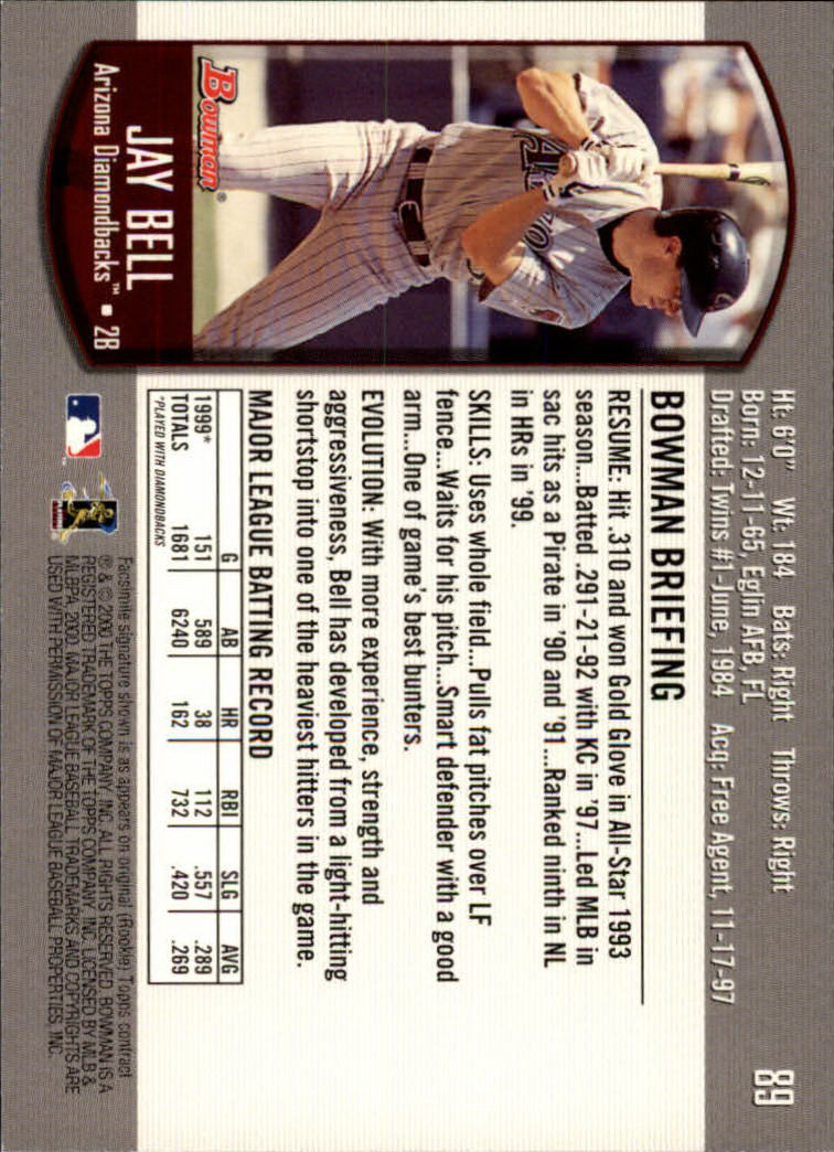 B2187- 2000 Bowman Baseball Card #s 1-250 +Rookies -You Pick- 15+ FREE US SHIP - Picture 167 of 457