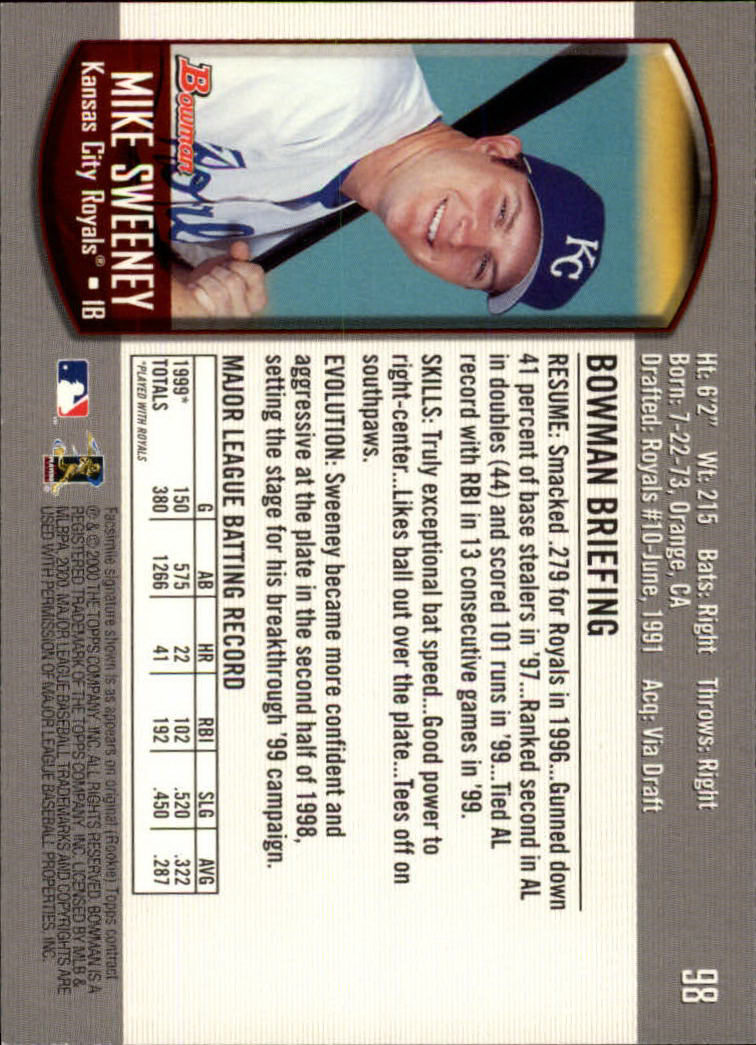 B2187- 2000 Bowman Baseball Card #s 1-250 +Rookies -You Pick- 15+ FREE US SHIP - Picture 179 of 457
