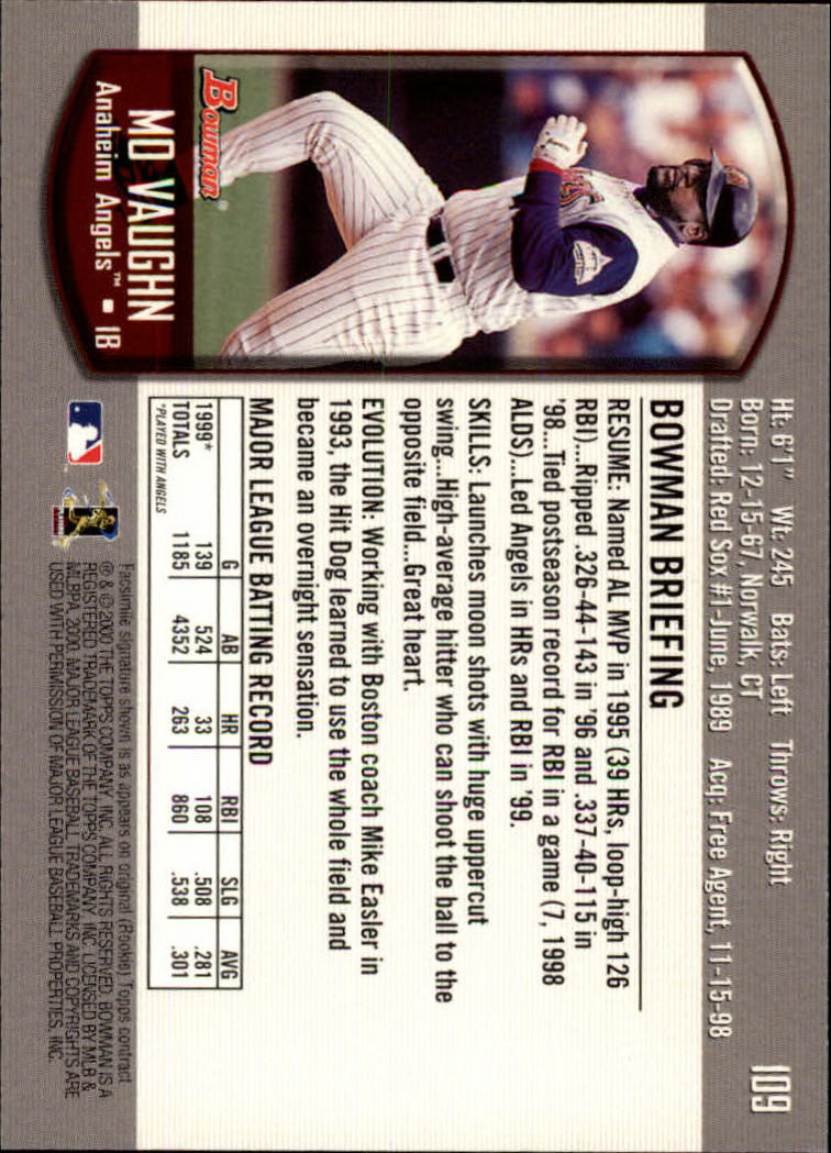 B2187- 2000 Bowman Baseball Card #s 1-250 +Rookies -You Pick- 15+ FREE US SHIP - Picture 195 of 457