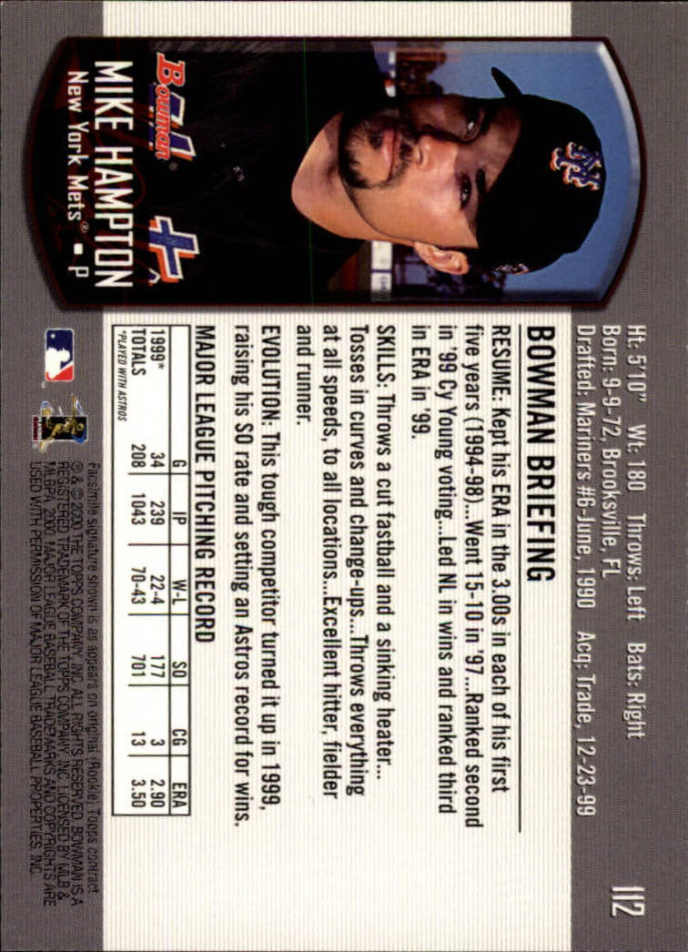 B2187- 2000 Bowman Baseball Card #s 1-250 +Rookies -You Pick- 15+ FREE US SHIP - Picture 201 of 457
