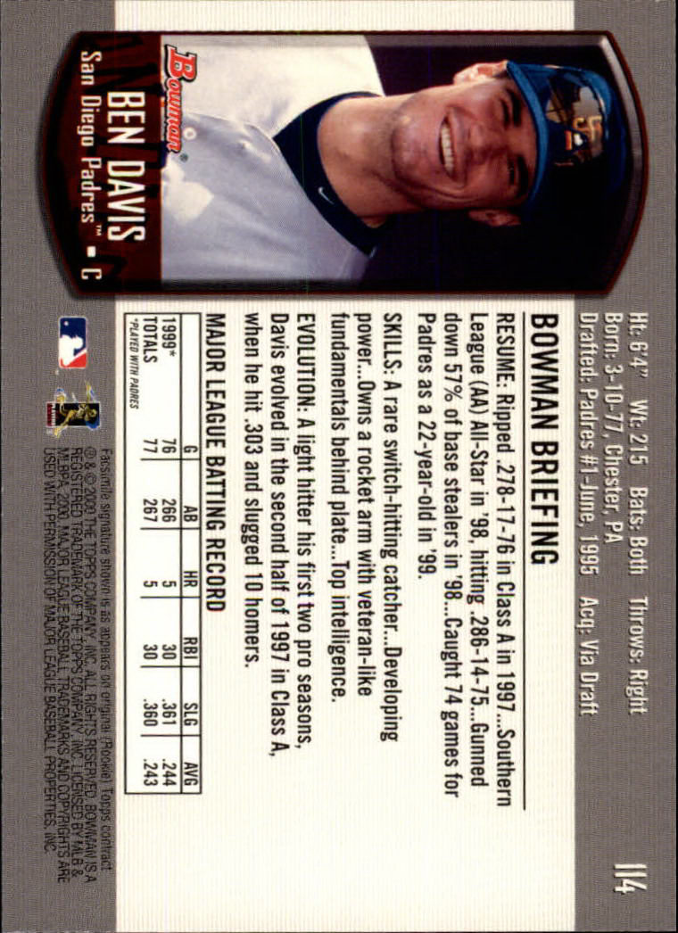 B2187- 2000 Bowman Baseball Card #s 1-250 +Rookies -You Pick- 15+ FREE US SHIP - Picture 205 of 457