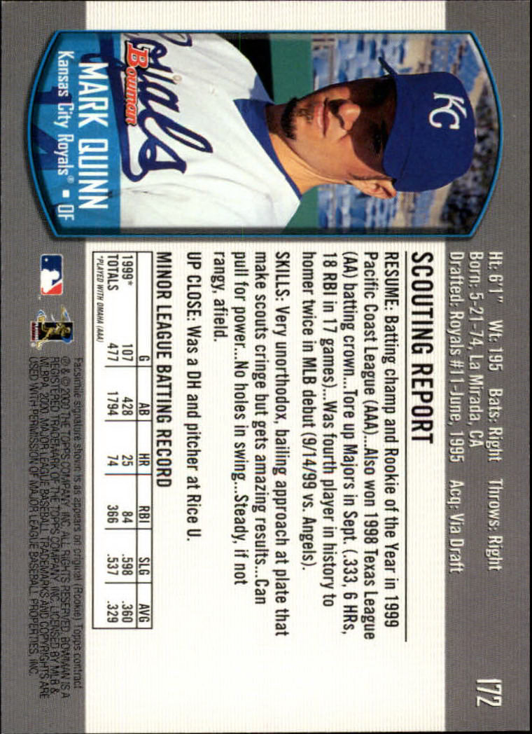 B2187- 2000 Bowman Baseball Card #s 1-250 +Rookies -You Pick- 15+ FREE US SHIP - Picture 309 of 457