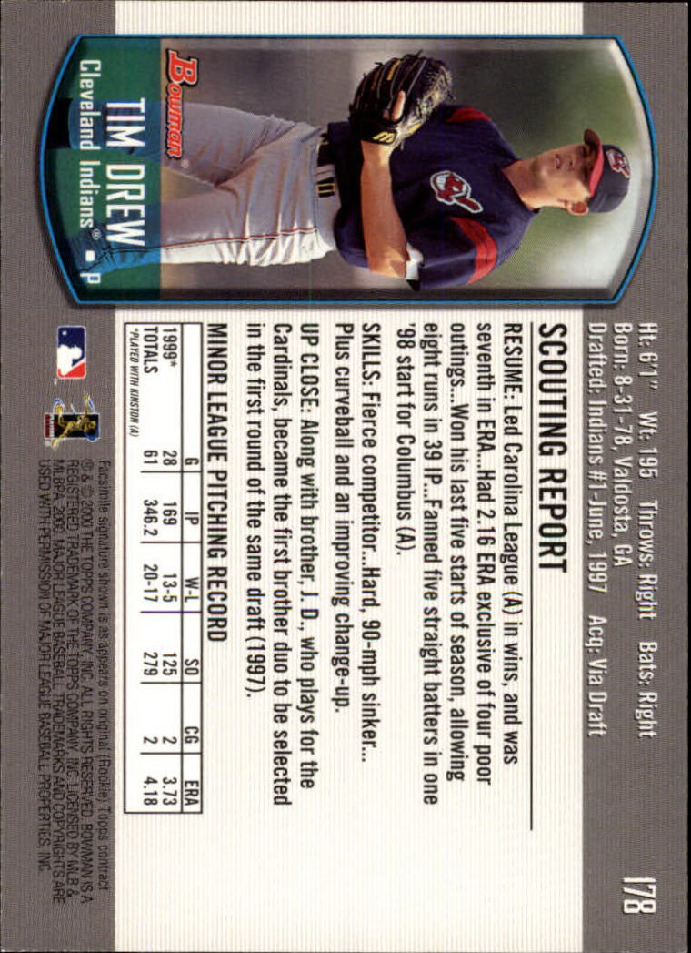 B2187- 2000 Bowman Baseball Card #s 1-250 +Rookies -You Pick- 15+ FREE US SHIP - Picture 321 of 457