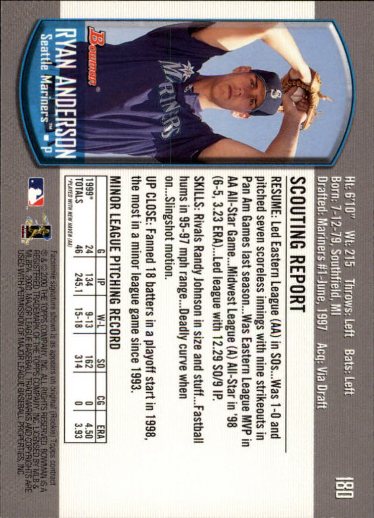 B2187- 2000 Bowman Baseball Card #s 1-250 +Rookies -You Pick- 15+ FREE US SHIP - Picture 325 of 457