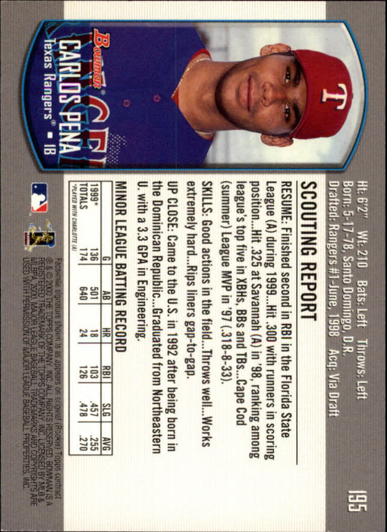 B2187- 2000 Bowman Baseball Card #s 1-250 +Rookies -You Pick- 15+ FREE US SHIP - Picture 353 of 457
