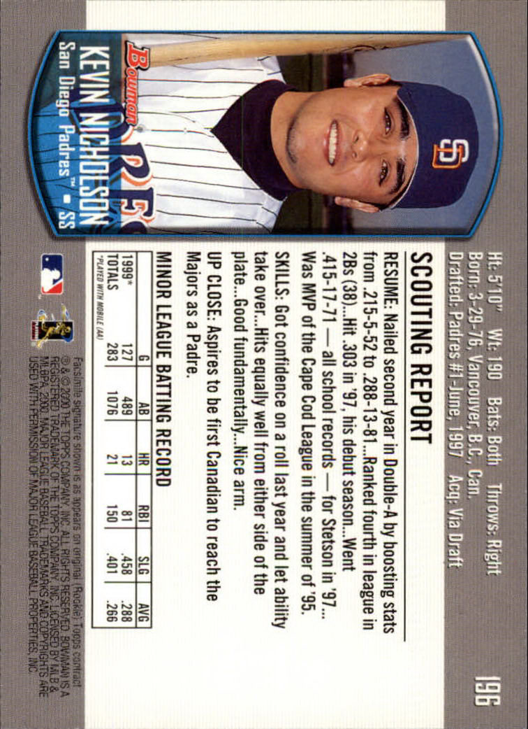 B2187- 2000 Bowman Baseball Card #s 1-250 +Rookies -You Pick- 15+ FREE US SHIP - Picture 355 of 457
