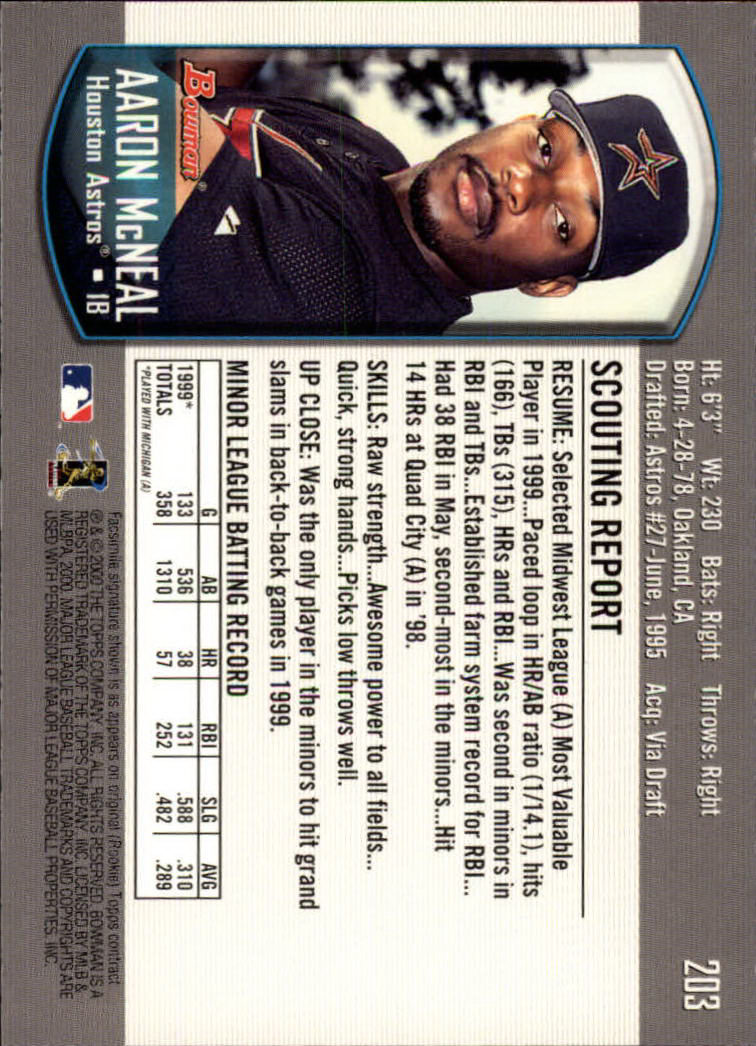 B2187- 2000 Bowman Baseball Card #s 1-250 +Rookies -You Pick- 15+ FREE US SHIP - Picture 365 of 457
