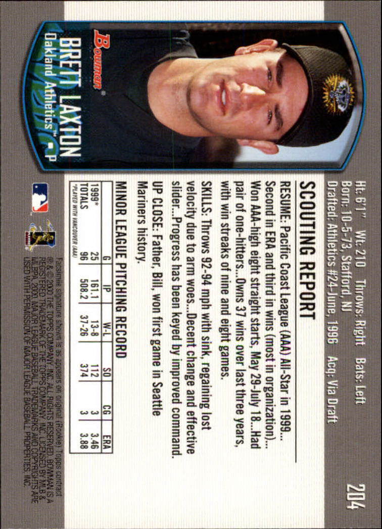 B2187- 2000 Bowman Baseball Card #s 1-250 +Rookies -You Pick- 15+ FREE US SHIP - Picture 367 of 457