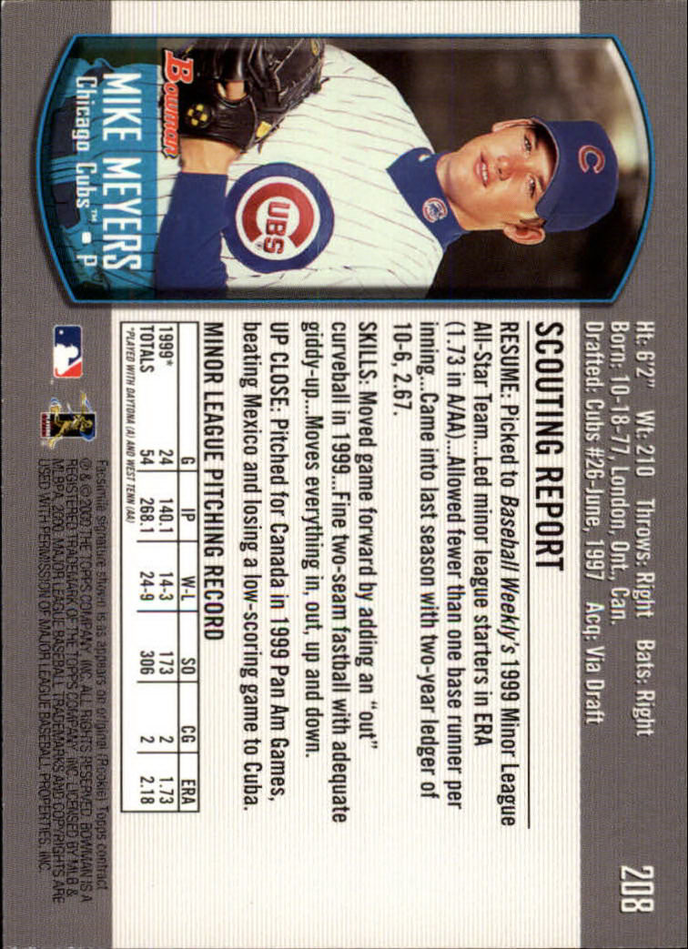 B2187- 2000 Bowman Baseball Card #s 1-250 +Rookies -You Pick- 15+ FREE US SHIP - Picture 373 of 457