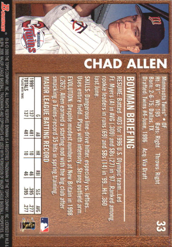 B2187- 2000 Bowman Baseball Asstd Insert Cards G1 -You Pick- 15+ FREE US SHIP - Picture 53 of 265