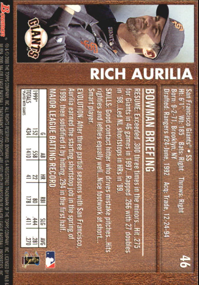 B2187- 2000 Bowman Baseball Asstd Insert Cards G1 -You Pick- 15+ FREE US SHIP - Picture 135 of 265