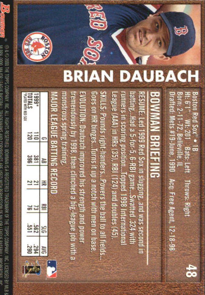 B2187- 2000 Bowman Baseball Asstd Insert Cards G1 -You Pick- 15+ FREE US SHIP - Picture 209 of 265