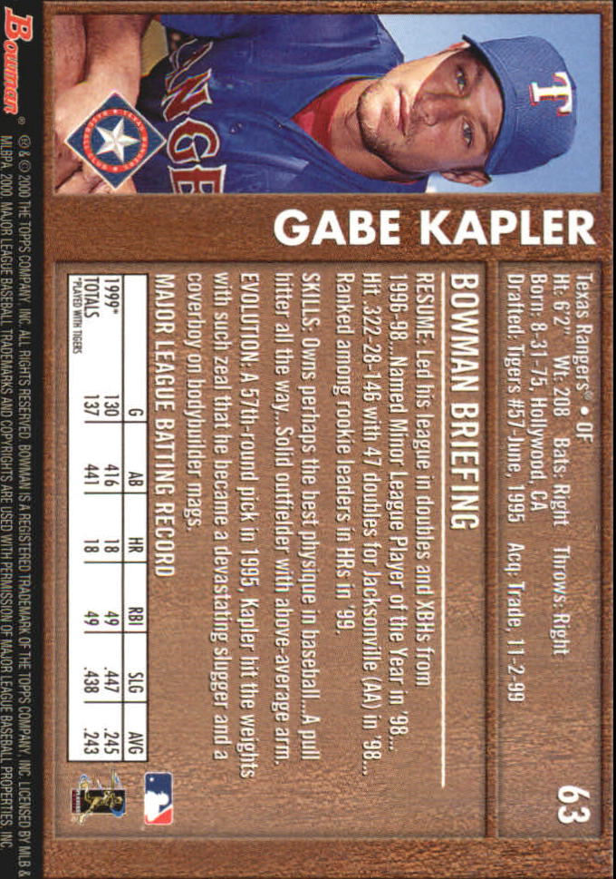 B2187- 2000 Bowman Baseball Asstd Insert Cards G1 -You Pick- 15+ FREE US SHIP - Picture 171 of 265