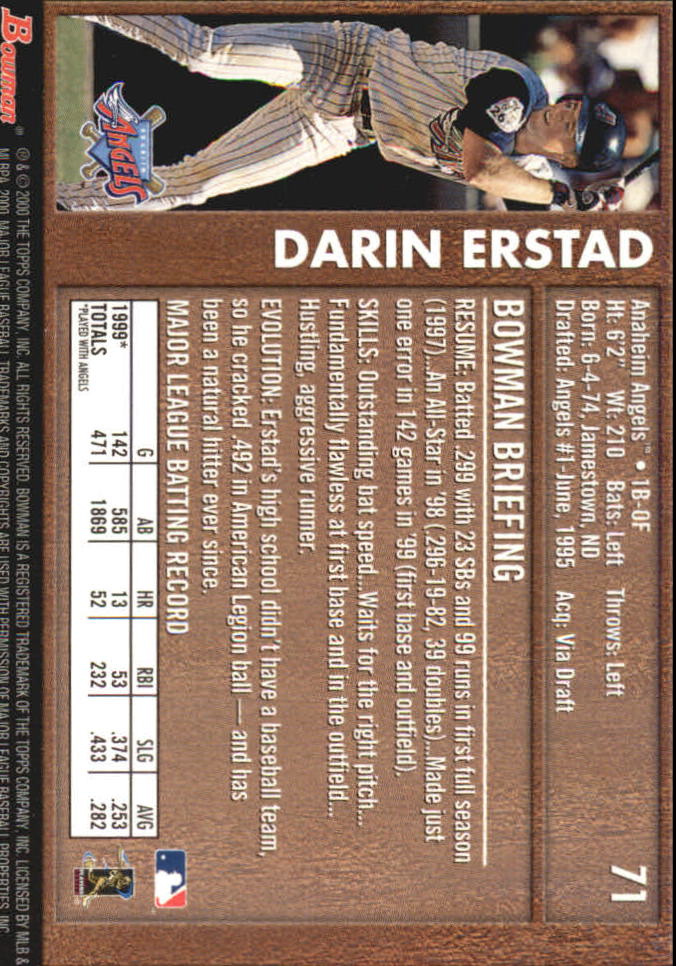 B2187- 2000 Bowman Baseball Asstd Insert Cards G1 -You Pick- 15+ FREE US SHIP - Picture 79 of 265