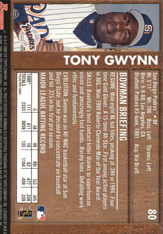 B2187- 2000 Bowman Baseball Asstd Insert Cards G1 -You Pick- 15+ FREE US SHIP - Picture 261 of 265
