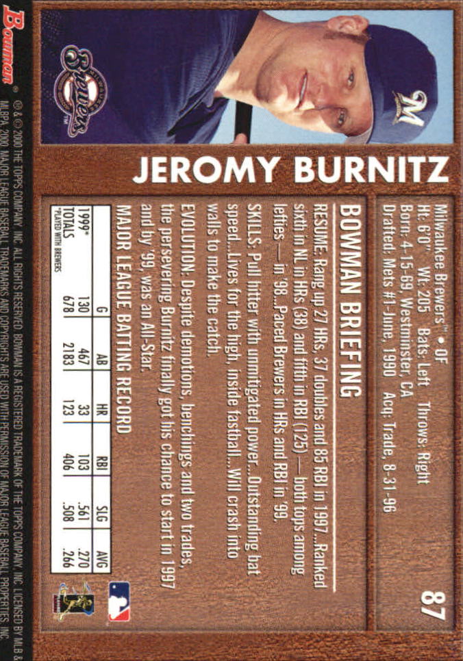 B2187- 2000 Bowman Baseball Asstd Insert Cards G1 -You Pick- 15+ FREE US SHIP - Picture 65 of 265