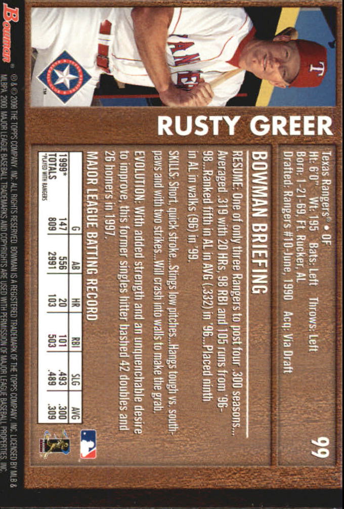 B2187- 2000 Bowman Baseball Asstd Insert Cards G1 -You Pick- 15+ FREE US SHIP - Picture 123 of 265