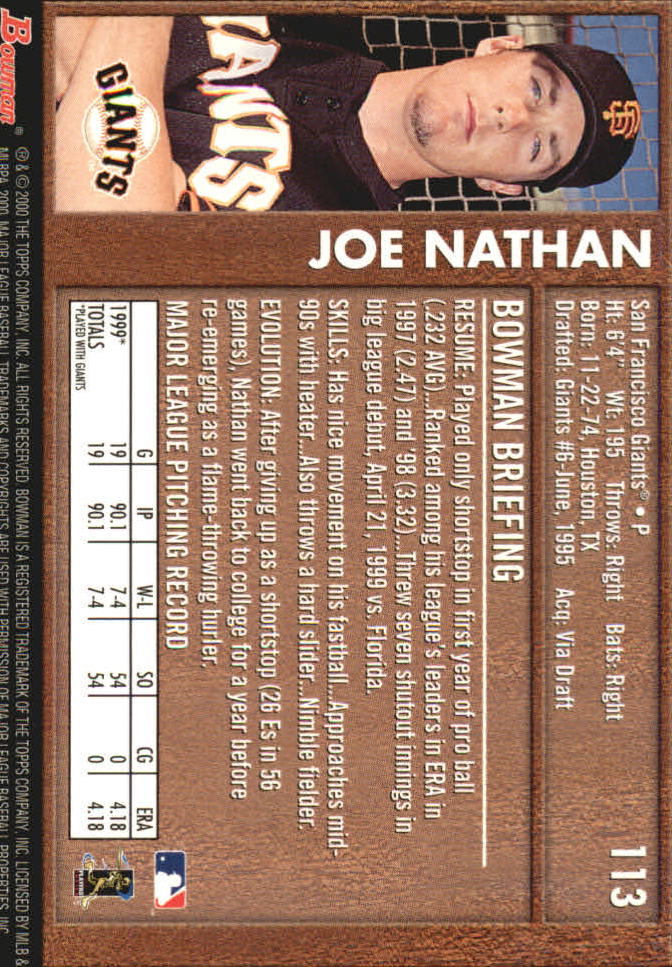 B2187- 2000 Bowman Baseball Asstd Insert Cards G1 -You Pick- 15+ FREE US SHIP - Picture 45 of 265