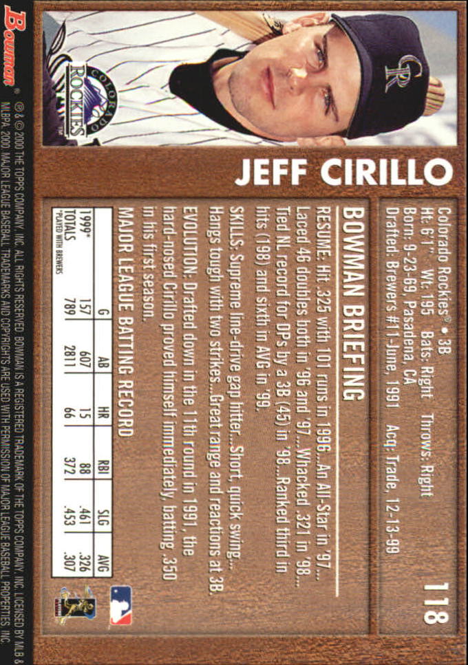 B2187- 2000 Bowman Baseball Asstd Insert Cards G1 -You Pick- 15+ FREE US SHIP - Picture 35 of 265