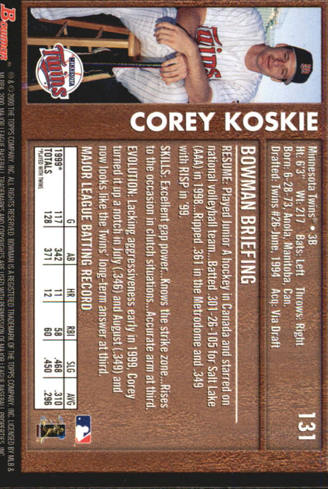 B2187- 2000 Bowman Baseball Asstd Insert Cards G1 -You Pick- 15+ FREE US SHIP - Picture 133 of 265