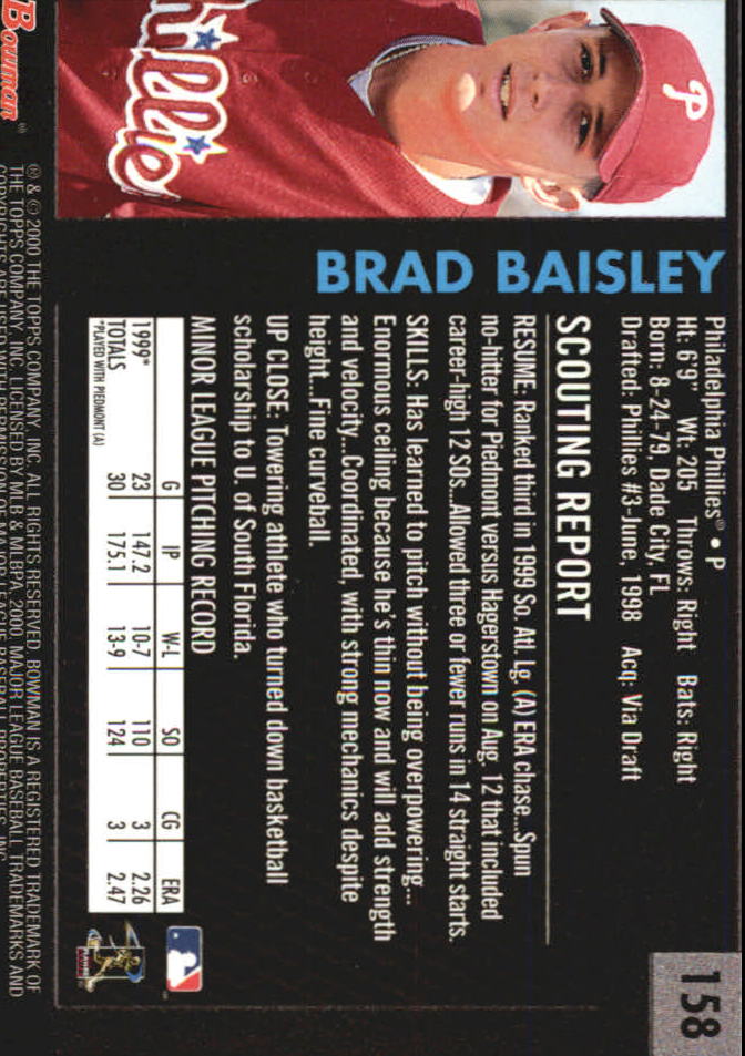 B2187- 2000 Bowman Baseball Asstd Insert Cards G1 -You Pick- 15+ FREE US SHIP - Picture 139 of 265