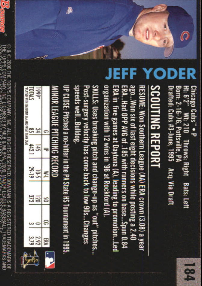 B2187- 2000 Bowman Baseball Asstd Insert Cards G1 -You Pick- 15+ FREE US SHIP - Picture 109 of 265