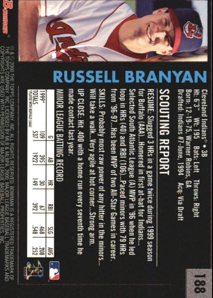 B2187- 2000 Bowman Baseball Asstd Insert Cards G1 -You Pick- 15+ FREE US SHIP - Picture 55 of 265
