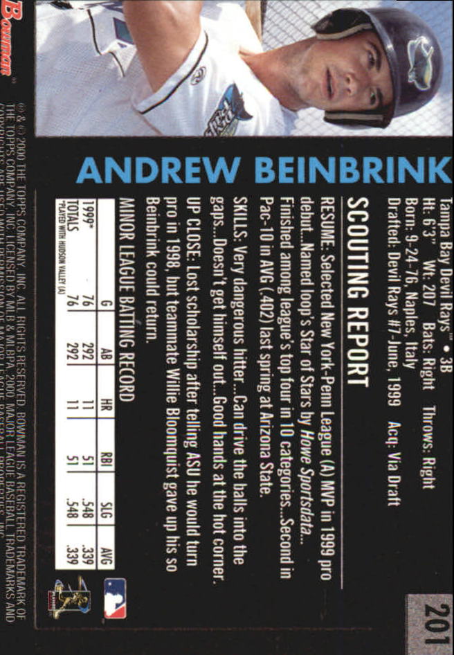 B2187- 2000 Bowman Baseball Asstd Insert Cards G1 -You Pick- 15+ FREE US SHIP - Picture 31 of 265