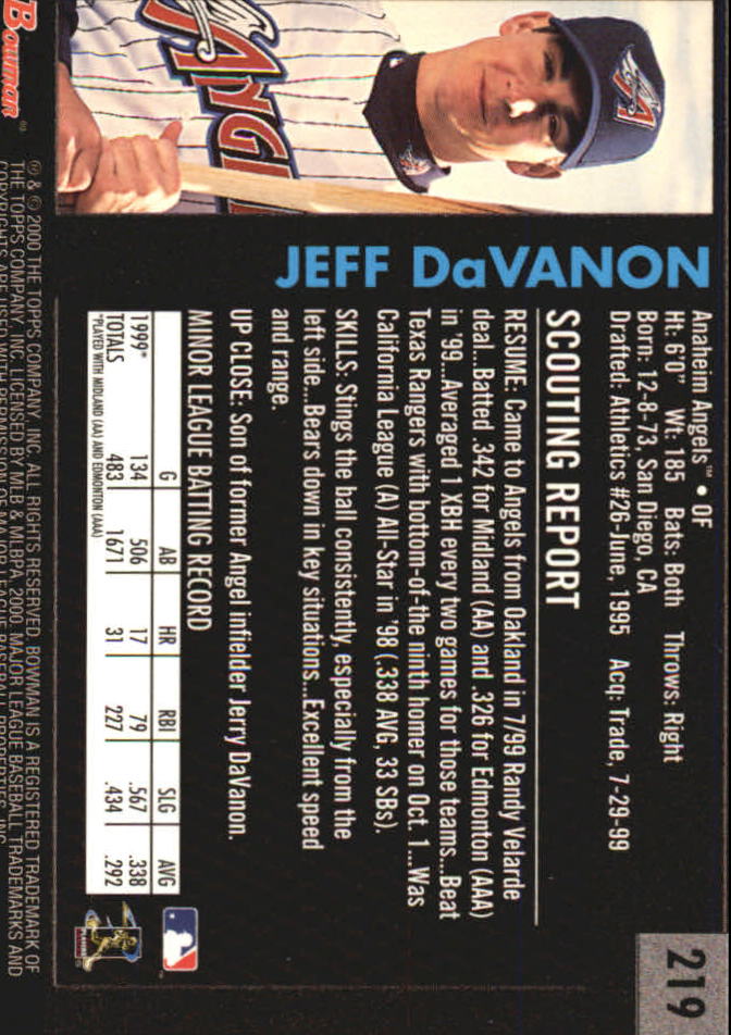 B2187- 2000 Bowman Baseball Asstd Insert Cards G1 -You Pick- 15+ FREE US SHIP - Picture 119 of 265