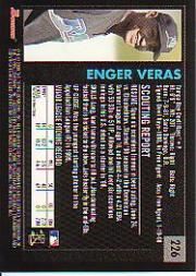 2000 Bowman Retro/Future #226 Enger Veras back image