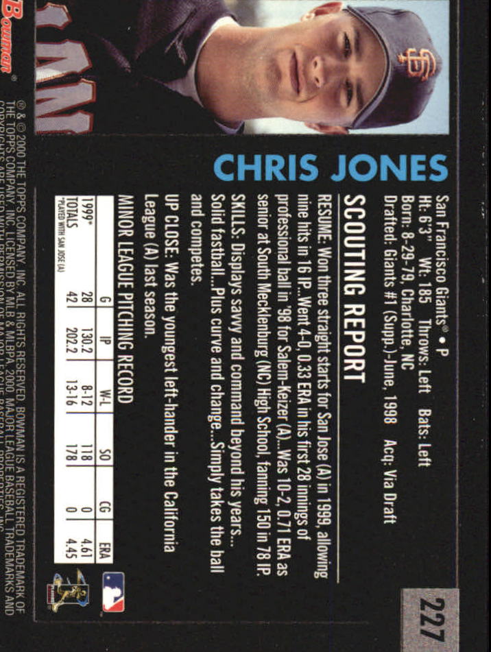 B2187- 2000 Bowman Baseball Asstd Insert Cards G1 -You Pick- 15+ FREE US SHIP - Picture 219 of 265