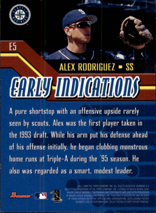 2000 Bowman Baseball "Insert" Cards - Picture 16 of 64