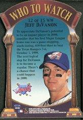 2000 Fleer Tradition Baseball Who To Watch Insert Singles - You Choose - Picture 23 of 29