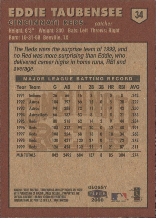A2321- 2000 Fleer Tradition Glossy BB Cards 1-250 -You Pick- 15+ FREE US SHIP - Picture 65 of 473