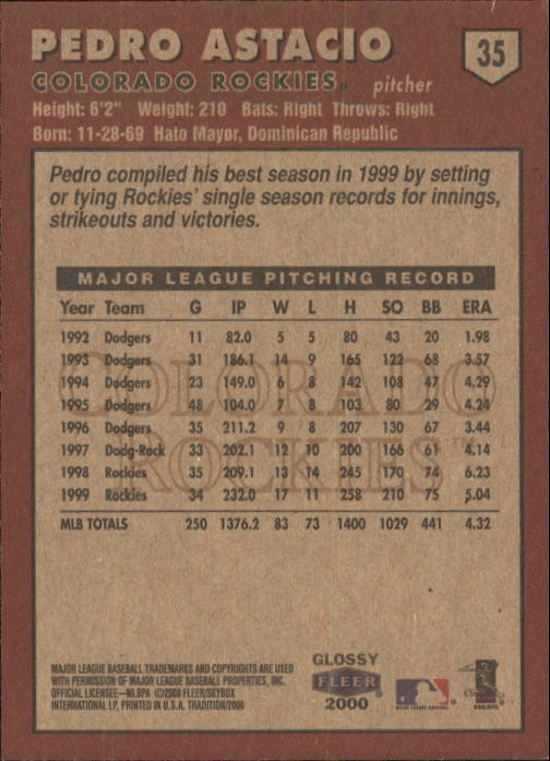 A2321- 2000 Fleer Tradition Glossy BB Cards 1-250 -You Pick- 15+ FREE US SHIP - Picture 67 of 473