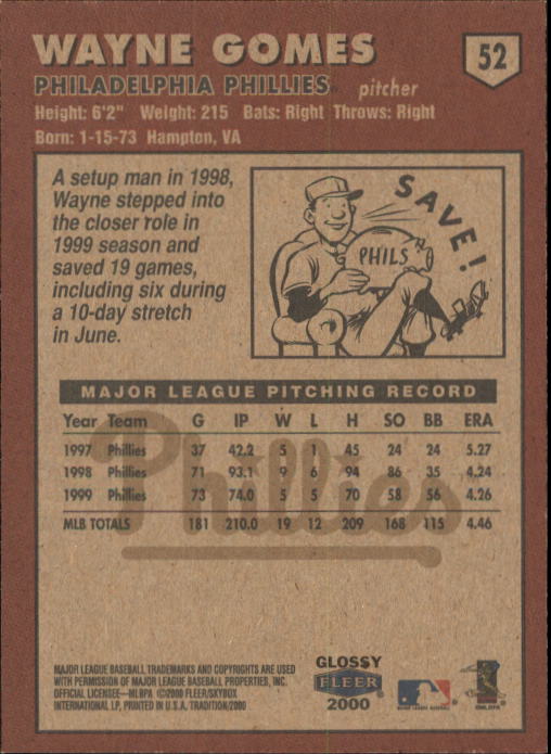 A2321- 2000 Fleer Tradition Glossy BB Cards 1-250 -You Pick- 15+ FREE US SHIP - Picture 101 of 473