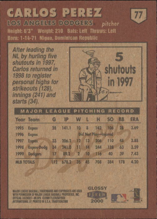 Sports Card Back