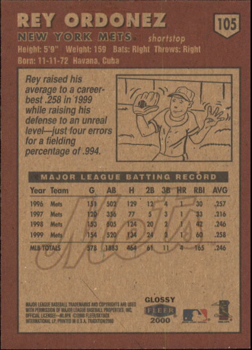 A2321- 2000 Fleer Tradition Glossy BB Cards 1-250 -You Pick- 15+ FREE US SHIP - Picture 202 of 473