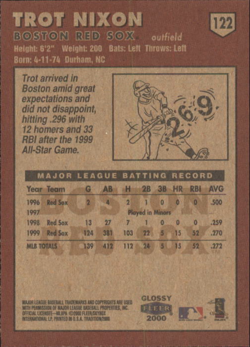 A2321- 2000 Fleer Tradition Glossy BB Cards 1-250 -You Pick- 15+ FREE US SHIP - Picture 234 of 473