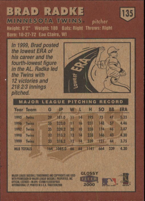 A2321- 2000 Fleer Tradition Glossy BB Cards 1-250 -You Pick- 15+ FREE US SHIP - Picture 258 of 473