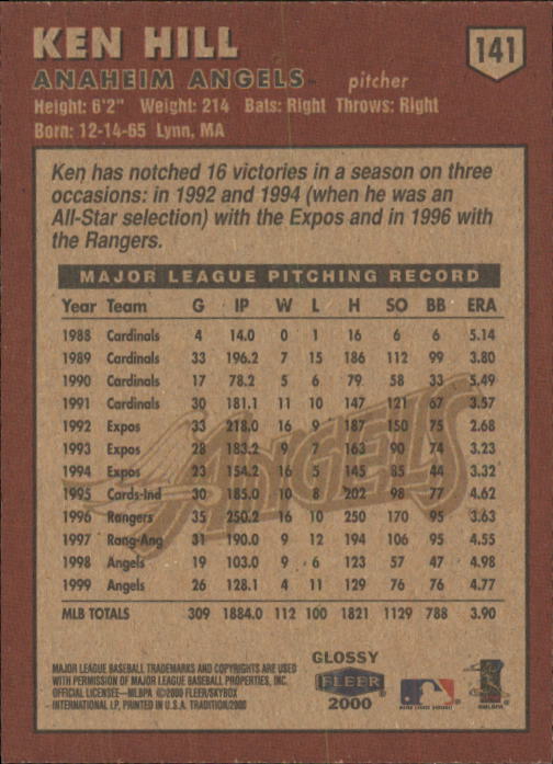 A2321- 2000 Fleer Tradition Glossy BB Cards 1-250 -You Pick- 15+ FREE US SHIP - Picture 270 of 473