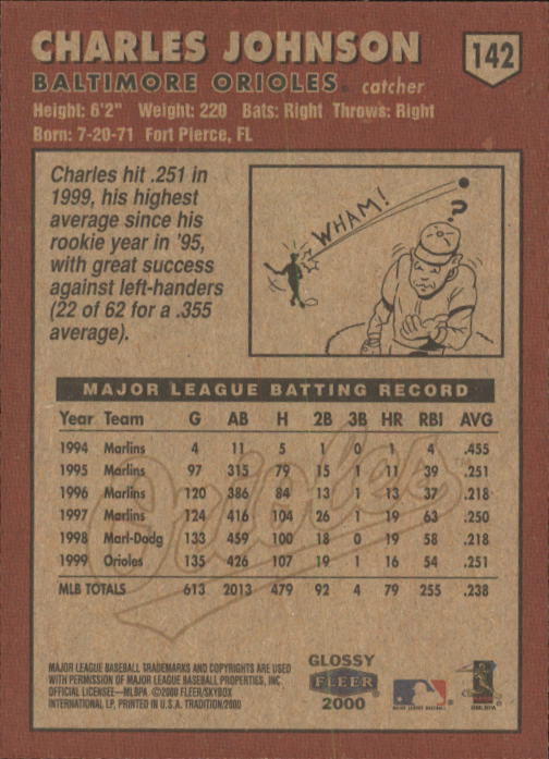 A2321- 2000 Fleer Tradition Glossy BB Cards 1-250 -You Pick- 15+ FREE US SHIP - Picture 272 of 473
