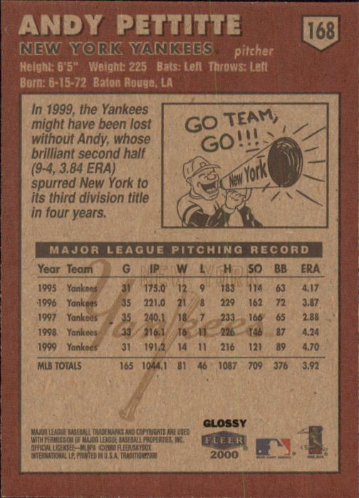 A2321- 2000 Fleer Tradition Glossy BB Cards 1-250 -You Pick- 15+ FREE US SHIP - Picture 317 of 473