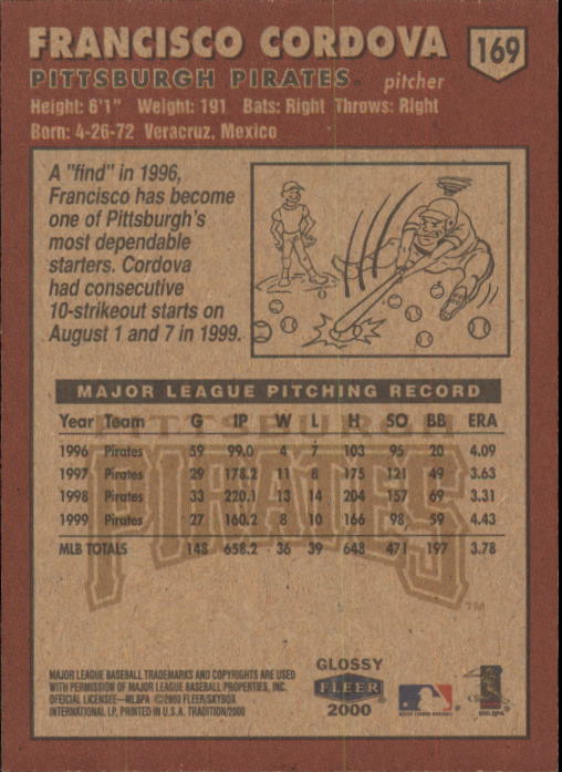 A2321- 2000 Fleer Tradition Glossy BB Cards 1-250 -You Pick- 15+ FREE US SHIP - Picture 319 of 473