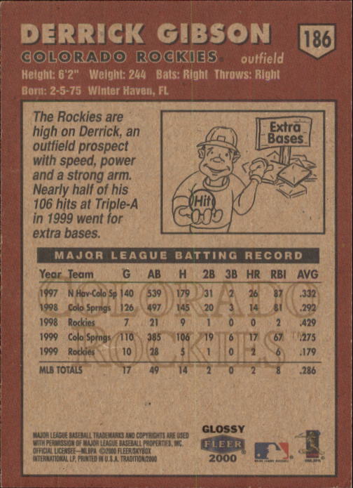 A2321- 2000 Fleer Tradition Glossy BB Cards 1-250 -You Pick- 15+ FREE US SHIP - Picture 351 of 473