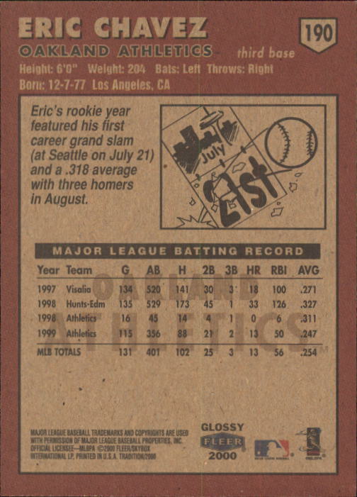 A2321- 2000 Fleer Tradition Glossy BB Cards 1-250 -You Pick- 15+ FREE US SHIP - Picture 359 of 473