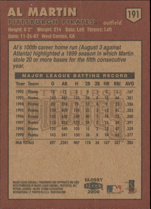 A2321- 2000 Fleer Tradition Glossy BB Cards 1-250 -You Pick- 15+ FREE US SHIP - Picture 361 of 473
