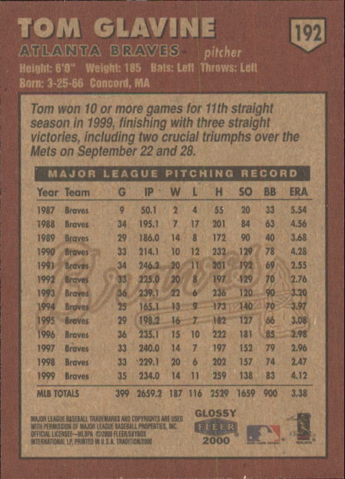 A2321- 2000 Fleer Tradition Glossy BB Cards 1-250 -You Pick- 15+ FREE US SHIP - Picture 363 of 473