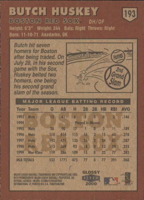 A2321- 2000 Fleer Tradition Glossy BB Cards 1-250 -You Pick- 15+ FREE US SHIP - Picture 365 of 473