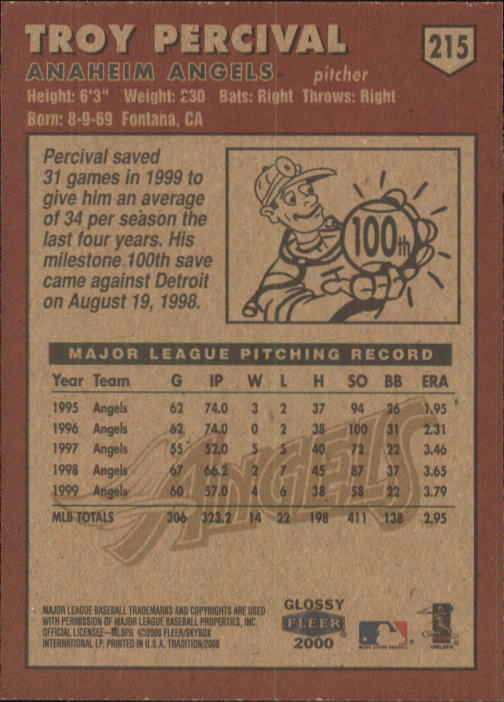 A2321- 2000 Fleer Tradition Glossy BB Cards 1-250 -You Pick- 15+ FREE US SHIP - Picture 405 of 473